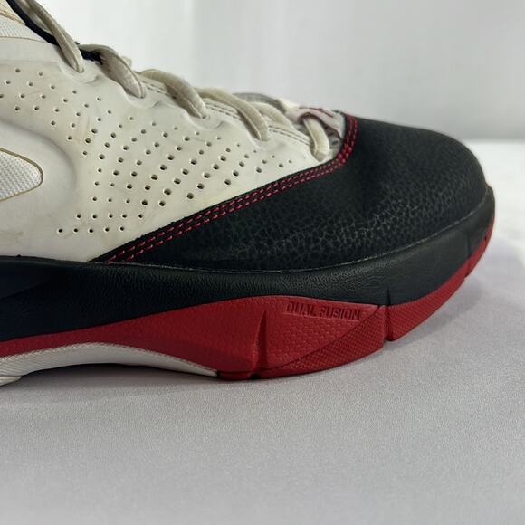 Vintage NIKE Men's Jordan Court Vision 99 White/Gym Red/Black Shoes size 8.5 - Picture 3 of 13